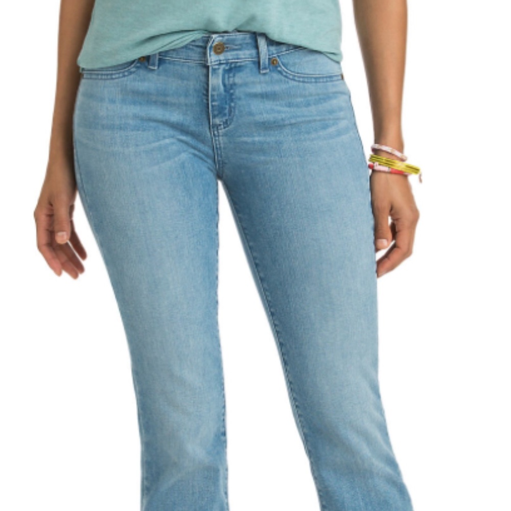 NWT Vineyard Vines Fog Wash Flared Denim Jeans - Size 0, Perfect Condition!